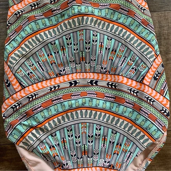 Mara Hoffman tropical tribal one piece removable strap - Picture 4 of 5